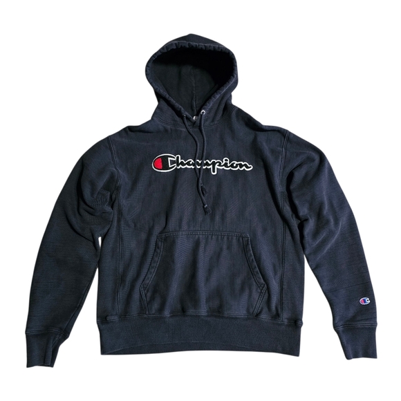 Champion Black Pullover Hoodie - Picture 1 of 5